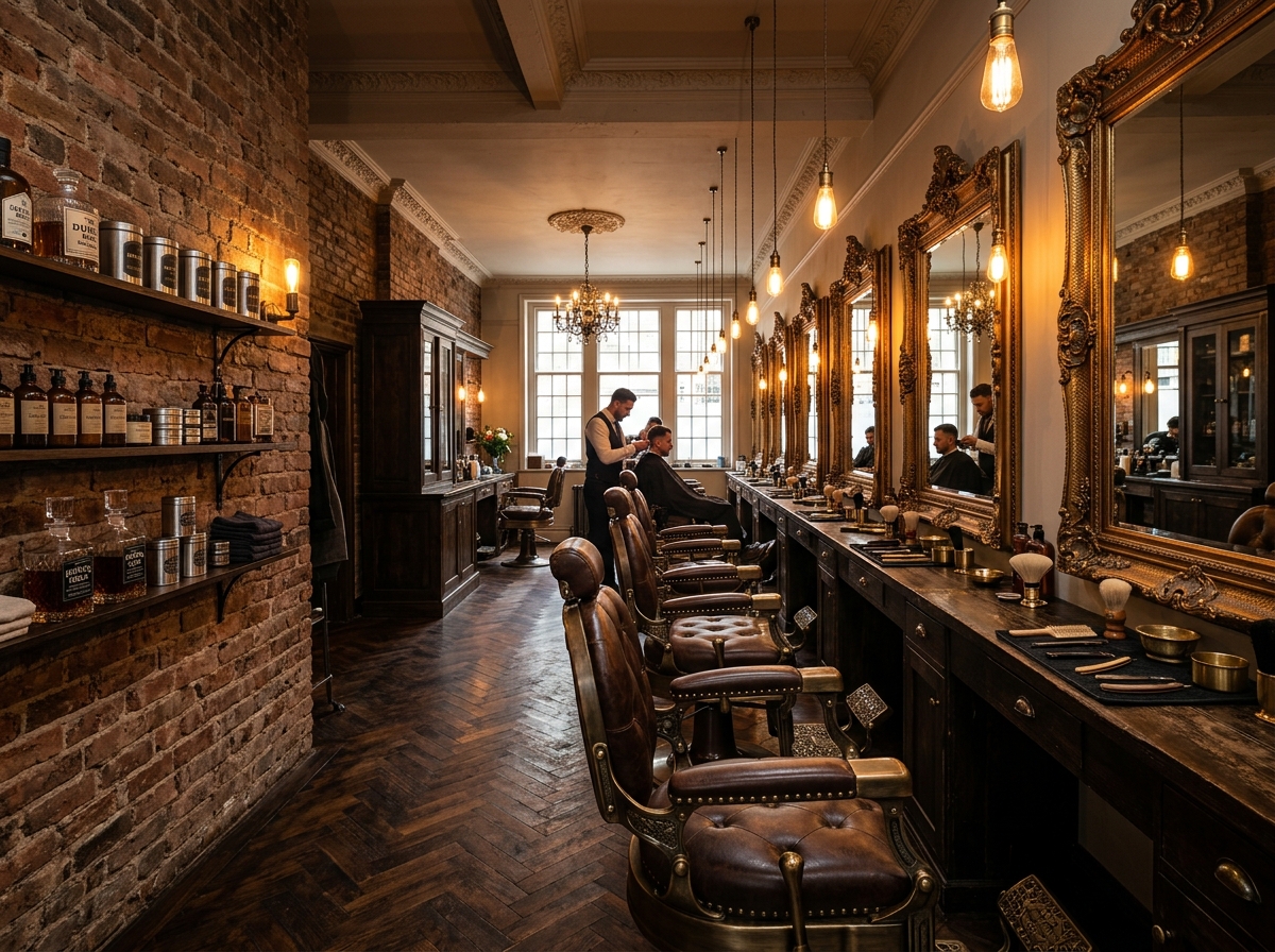 Atmosphäre und klassische Barber-Ausstattung bei Mr.Kadi